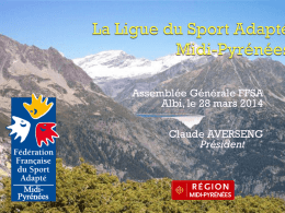 La présentation de la ligue - Sport Adapté Midi