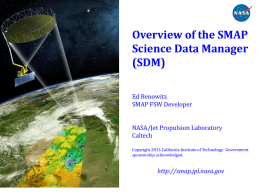 Overview of the SMAP Science Data Manager