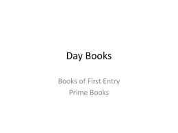 FA1 Day books