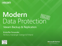 Veeam Software develops innovative products for virtual