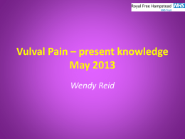 Vulval Pain Workshop March 20th 2011