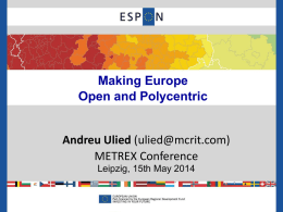 Making Europe Open and Polycentric