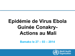 Télécharger la présentation sur le virus ebola