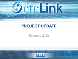 ctcLink Project Update