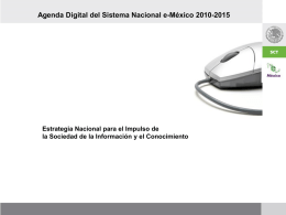 Agenda Digital eMexico SCT