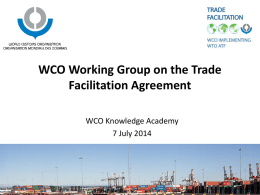 WCO Working Group on the TFA