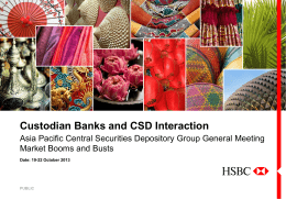 Custodian Banks and CSD Interaction