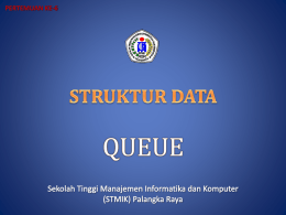 STRUKTUR DATA - 3 SKS - 2011