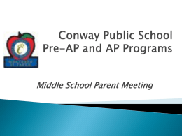 Conway Public School Pre