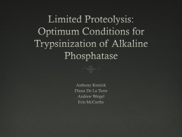 Limited Proteolysis