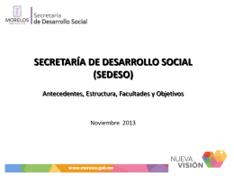 Presentación Secretaria de Desarrollo Social del