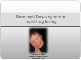 Barn med Down syndrom