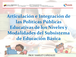 politicas publicas educativas - educacion inicial