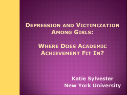 Whe Does Academic Achievement Fit In? - NYU Steinhardt