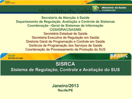 apresentação - Secretaria Estadual de Saúde de Pernambuco