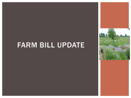 Farm Bill Update - Chesapeake Bay Program