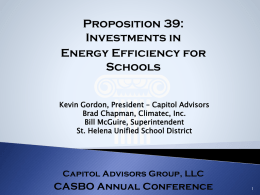 The Governor`s Proposal - California Association of School Business