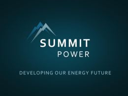 Summit Power- Sasha Mackler - United States Energy Association