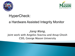 HyperCheck: A Hardware-Assisted Integrity Monitor