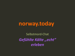 norway.today selbstmordchat PPT