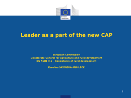 LEADER as a part of the CAP