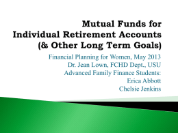 Mutual Funds May 2013