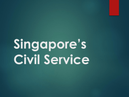 Singapore`s Civil Service - Astana Economic Forum 2013