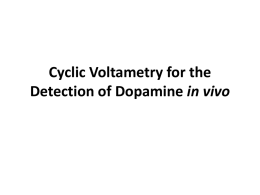 Cyclic Voltammetry and the Detection of Neurotransmitters