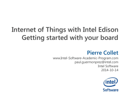 PPTX - Intel Software Academic Program