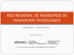 red de municipios de innovacion tecnologica.ppt