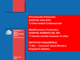 Protocolos Cira Diciembre 2014 - Servicio de Salud Metropolitano