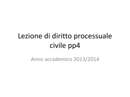 Lezione 4 &ndash; Presupposti Processuali