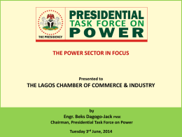 Power - Lagos Chamber of Commerce & Industry