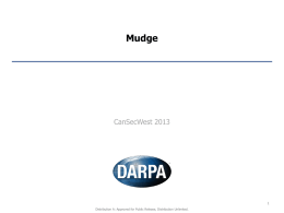 Keynote - DARPA`s Peiter "mudge"