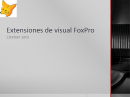 Extensiones de visual FoxPro soto.