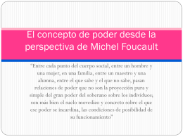 El concepto de poder desde la perspectiva de Michel Foucault