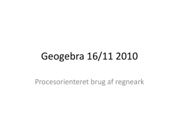 Geogebra 16/11 2010