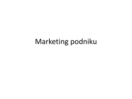 Marketing podniku