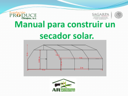 Manual para construir un secador solar