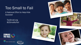 Too Small To Fail and the Bay Area Council`s Talk Read, Sing