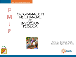 Presentación de PowerPoint - Municipalidad Provincial de Tacna