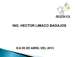 Radiaciones No Ionizantes (RNI). Ing. Héctor Limaco Badajos