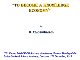 CV Raman INSA, Lucknow, 27.12.2013