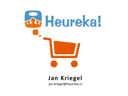 Jan Kriegel - Heureka blog
