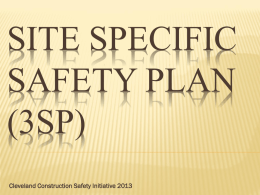 Site Specific Safety Plan (3SP) - Construction Employers Association
