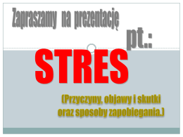 Prezentacja multimedialna "Stres"