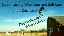 Free Screencasting Web Apps and Software for the