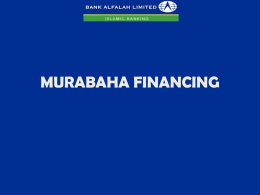 master murabaha financing agreement