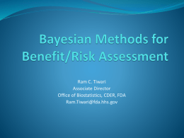 Bayesian approach for benefit-risk assessment