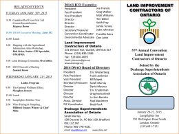 Convention Brochure - Land Improvement Contractors of Ontario